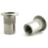 BRALO Nut M6 Grooved Stainless Steel A2 Head Wide Bottom Open 14,50X8,90mm