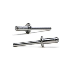 Rebite Hardlock Cabeça Boleada Alumínio/Alumínio 6,4x14mm BRALO