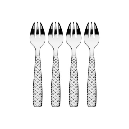 Set of 4 Oyster and Clam Forks - Colombina fish