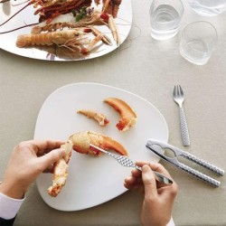 Set of 4 Shellfish Forks - Colombina fish