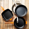 Low Skillet with Wood Handle Volcanic 26cm