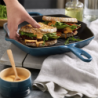 Cast Iron Square Grillit 26cm Deep Teal