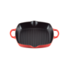 Cast Iron Deep Square Grill 30cm Cerise