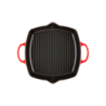 Cast Iron Deep Square Grill 30cm Cerise
