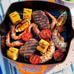 Deep Square Grill 30cm Volcanic