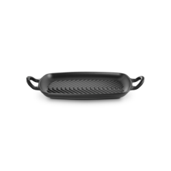 Grelha Rectangular Rasa Preto 30cm - Signature