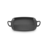 Grelha Rectangular Rasa Preto 30cm - Signature