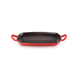 Shallow Rectangular Grill 30cm Cerise