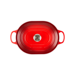 Cast Iron Oblong Casserole 31cm Cerise