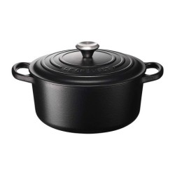 Tacho Cocotte Redonda 22cm Preto Fosco - Evolution