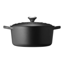 Tacho Cocotte Redonda 22cm Preto Fosco - Evolution