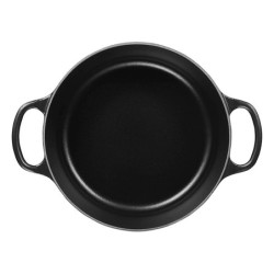 Tacho Cocotte Redonda 22cm Preto Fosco - Evolution