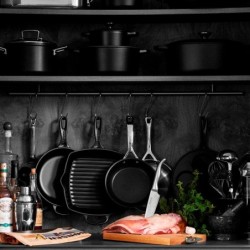 Tacho Cocotte Redonda 22cm Preto Fosco - Evolution