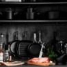 Tacho Cocotte Redonda 22cm Preto Fosco - Evolution