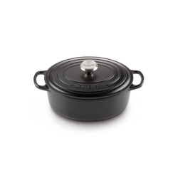 Cocotte Oval 27cm Negro Mate - Evolution