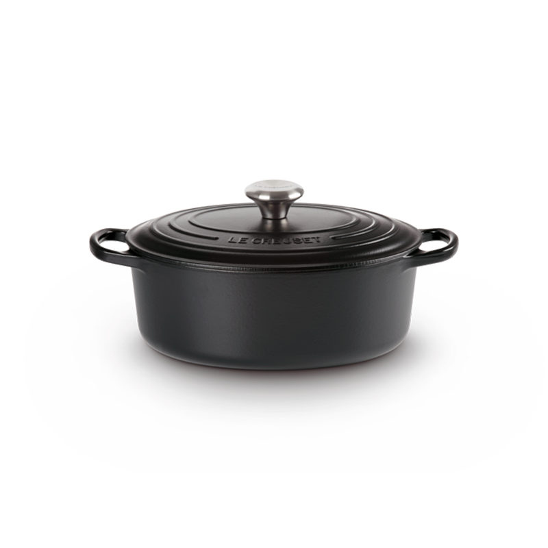 Cocotte Oval 33cm Preto Mate - Evolution