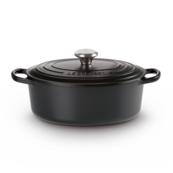 Cocotte Oval 40cm Negro Mate - Evolution