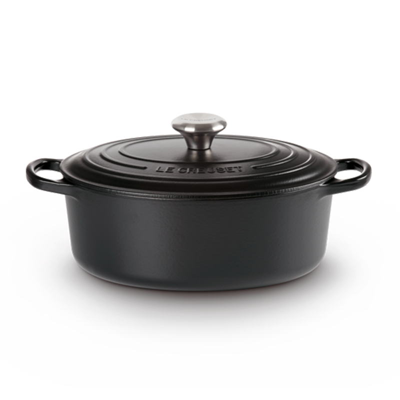 Cocotte Oval 40cm Negro Mate - Evolution