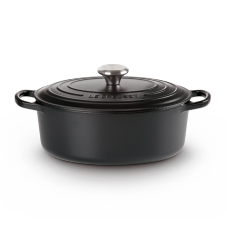 Cocotte Oval 40cm Negro Mate - Evolution