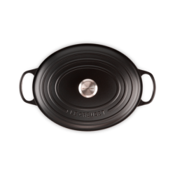 Cocotte Oval 40cm Negro Mate - Evolution