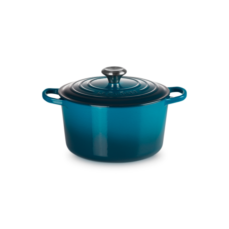 High Round Cocotte 24cm Deep Teal