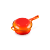 Cast Iron 2-in-1 Saucepan 22cm Volcanic