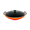 Wok com Tampa de Vidro 36cm Vulcânico - Collection