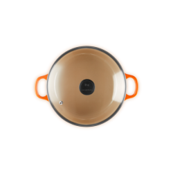 Cocotte Redonda com Tampa em Vidro 22cm - Vulcânico