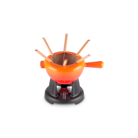 Set Fondue de Hierro Fundido Volcanico