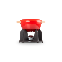 Cast Iron Fondue Set Luxe 2L Cerise