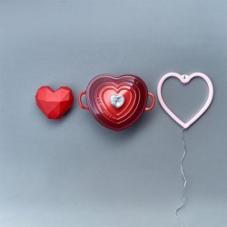 Tacho Cocotte Coração 20cm Cerise - L'Amour