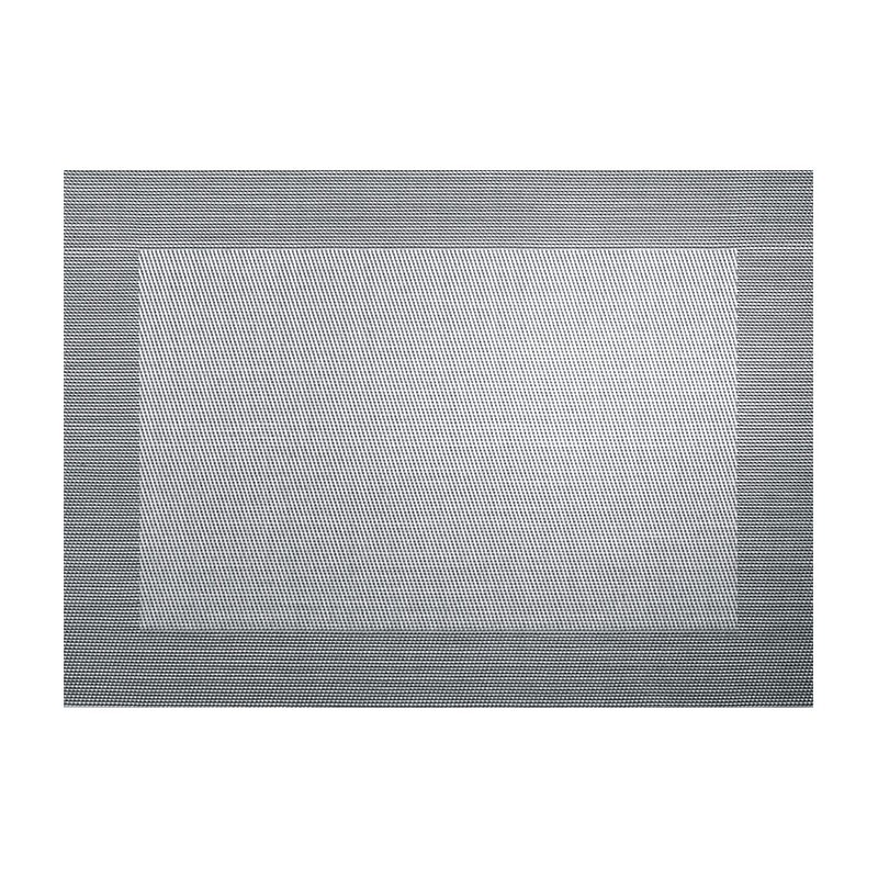 Placemat Silver and Black Metallic - Pvc