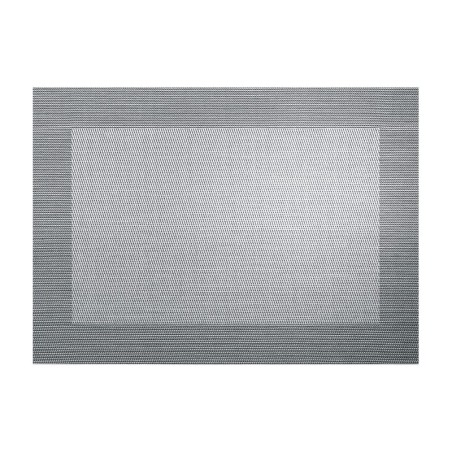 Placemat Silver and Black Metallic - Pvc