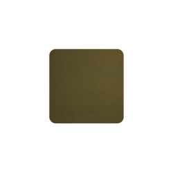 Set of 4 Coasters 10x10cm Khaki - Soft Leather