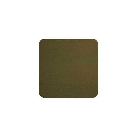 Set of 4 Coasters 10x10cm Khaki - Soft Leather