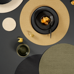 Conjunto de 4 Bases para Copos Miso - Sisal Optic Rough