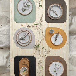 Individual de Mesa Pele Vegetal Caril - Vegan Leather