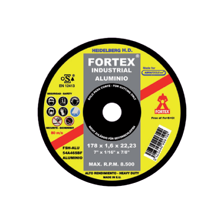 Disco de Corte Aluminio 115 x 1 x 22 mm FORTEX