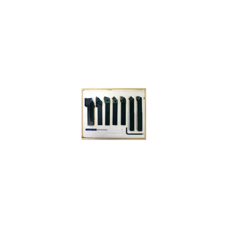 Conjunto de 7 Lâminas com Placas Giratórias em Caixa de Madeira 16 mm BELFLEX Conjunto de 7 Lâminas com Placas Giratórias em Caixa de Madeira 16 mm BELFLEX