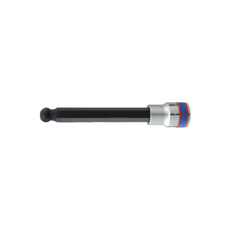 Llave de Vaso con Punta Hexagonal Cabeza Esférica H8 1/2' 80mm KING TONY