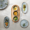 Aperitif Oval Plate 20x10cm Denim – Saisons