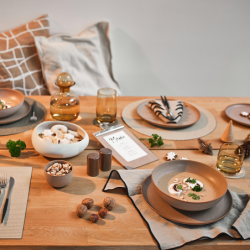 Plate ᴓ26,5cm Almond - Saisons