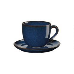 Chávena Cappuccino com Pires 230ml Azul Meia-Noite – Saisons