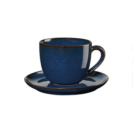 Chávena Cappuccino com Pires 230ml Azul Meia-Noite – Saisons