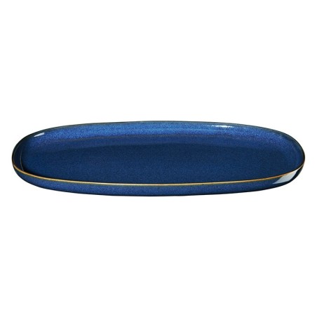 Prato Oval 30x18cm Azul Meia-Noite – Saisons