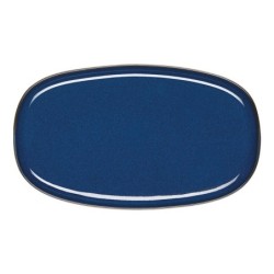 Prato Oval 30x18cm Azul Meia-Noite – Saisons