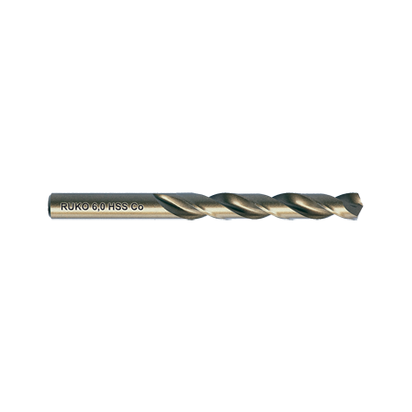 RUKO Spiral Bits DIN 338 Type VA, HSSE-Co5 (Ø 1,30mm)
