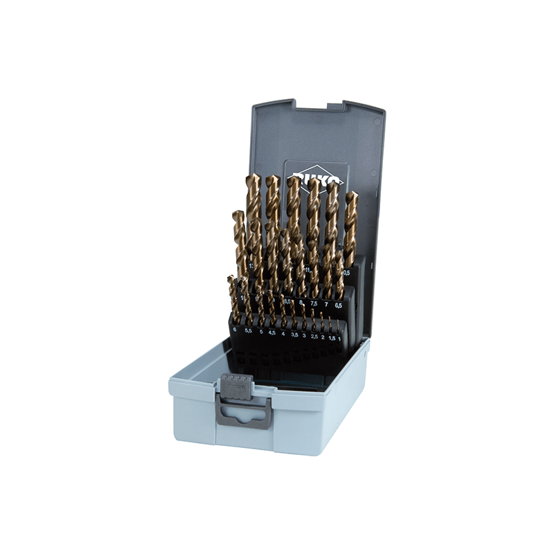 RUKO Set Of 25 Spiral Bits DIN 338 Tipo VA, HSSE-Co RUKO