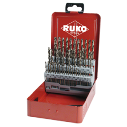 RUKO Set Of 50 Spiral Bits DIN 338 Tipo VA, HSSE-Co RUKO