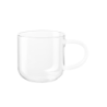 Caneca Vidro 400ml com Pega Branco - Coppa Glass